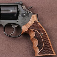 KSD Brand SW K/L/X - Frame Round Butt Compatible Walnut Grip