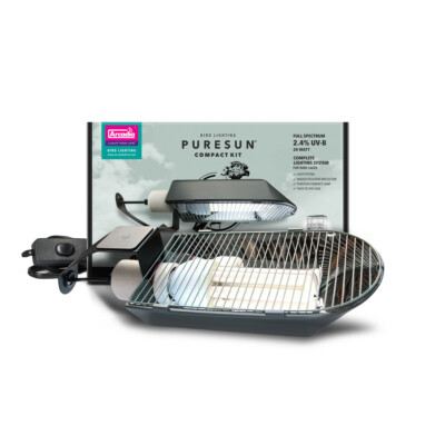 Arcadia PureSun Compact Bird Lighting Kit 20 Watt 2.4% Fluorescent Bird Lamp  
