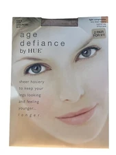 Age Defiance by Hue Light Compression Control Top Pantyhose Buff Size B