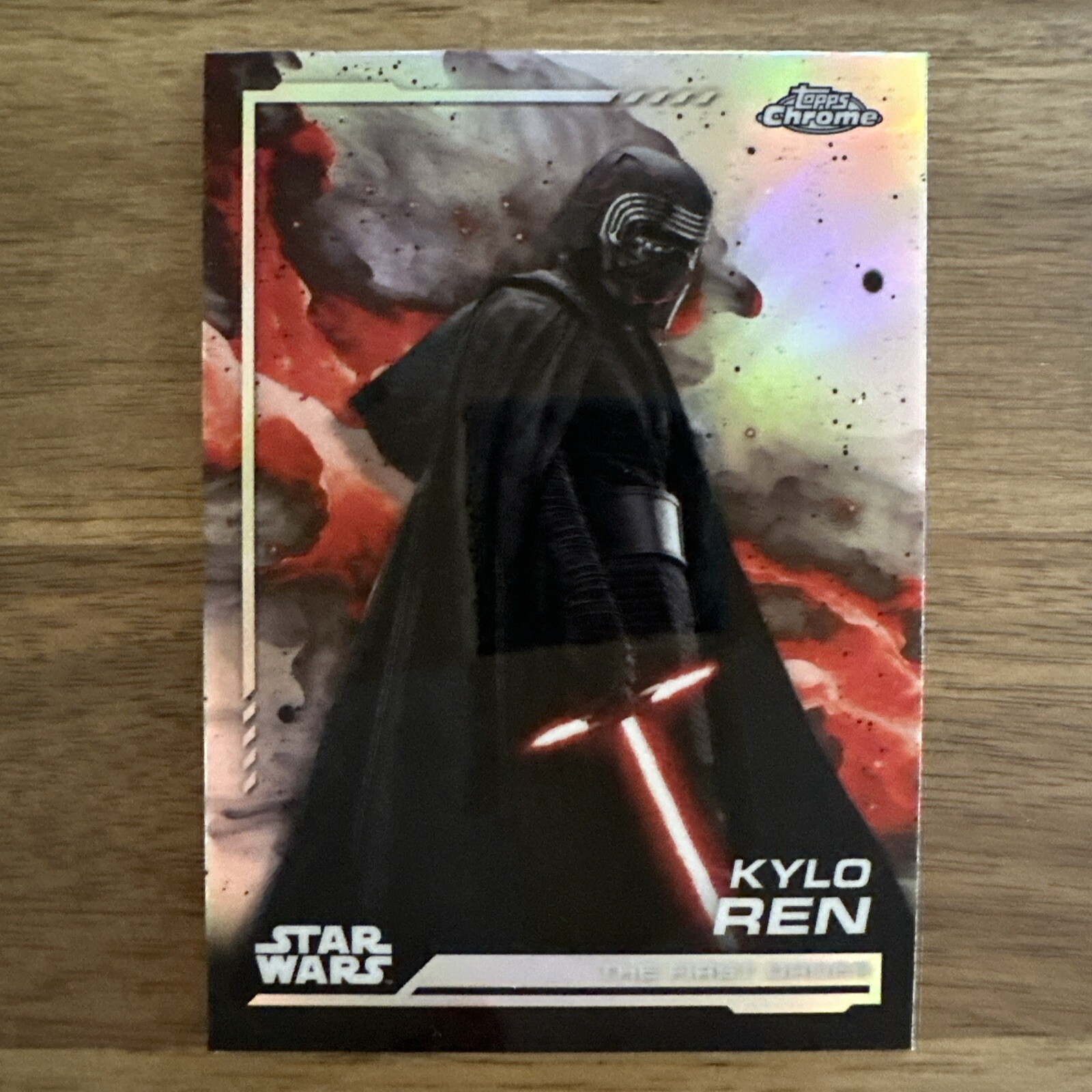 2024 Topps Chrome Star Wars #115 Kylo Ren Rainbow Refractor
