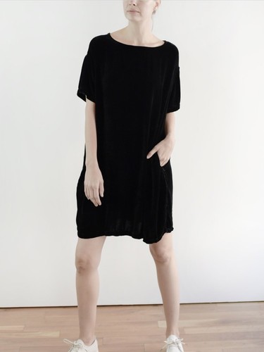 CP Shades Carolina Black Velvet Dress 