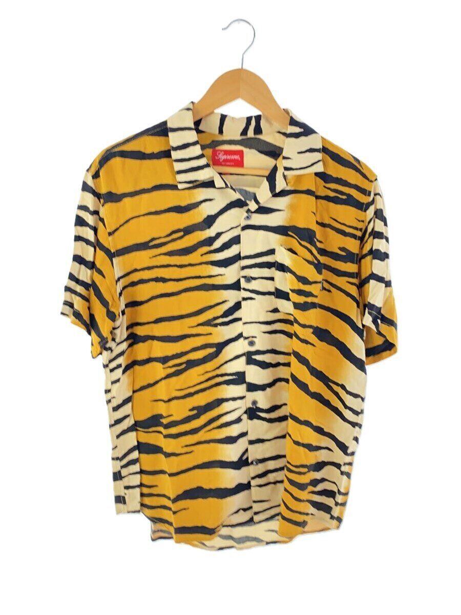 Supreme Short Sleeve Shirt 18SS Tiger Stripe Rayon M Camel Used | eBay