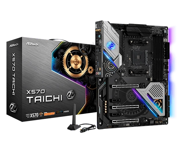 ASROCK X570 Taichi MotherboardsX570 DDR4 AM4 Wi-Fi 6 ATX