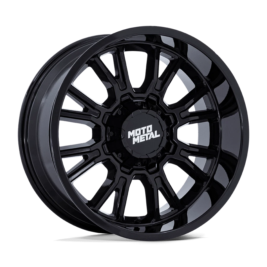 20 Inch Silver Black Wheels Rims LIFTED Dodge RAM 1500 Moto Metal MO810 20x10 4 - Image 2 of 4