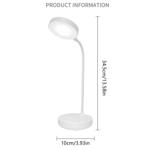 LED Portable Dimmable Table Lamp USB Plug Battery Powered Desk Night LED Lamp - Bild 3 von 8