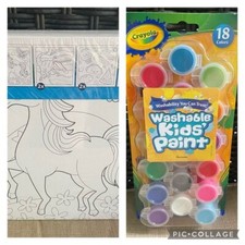 Crayola Creatology Kids Crafts Paint Set Supplies Canvas Drawing Painting Toys