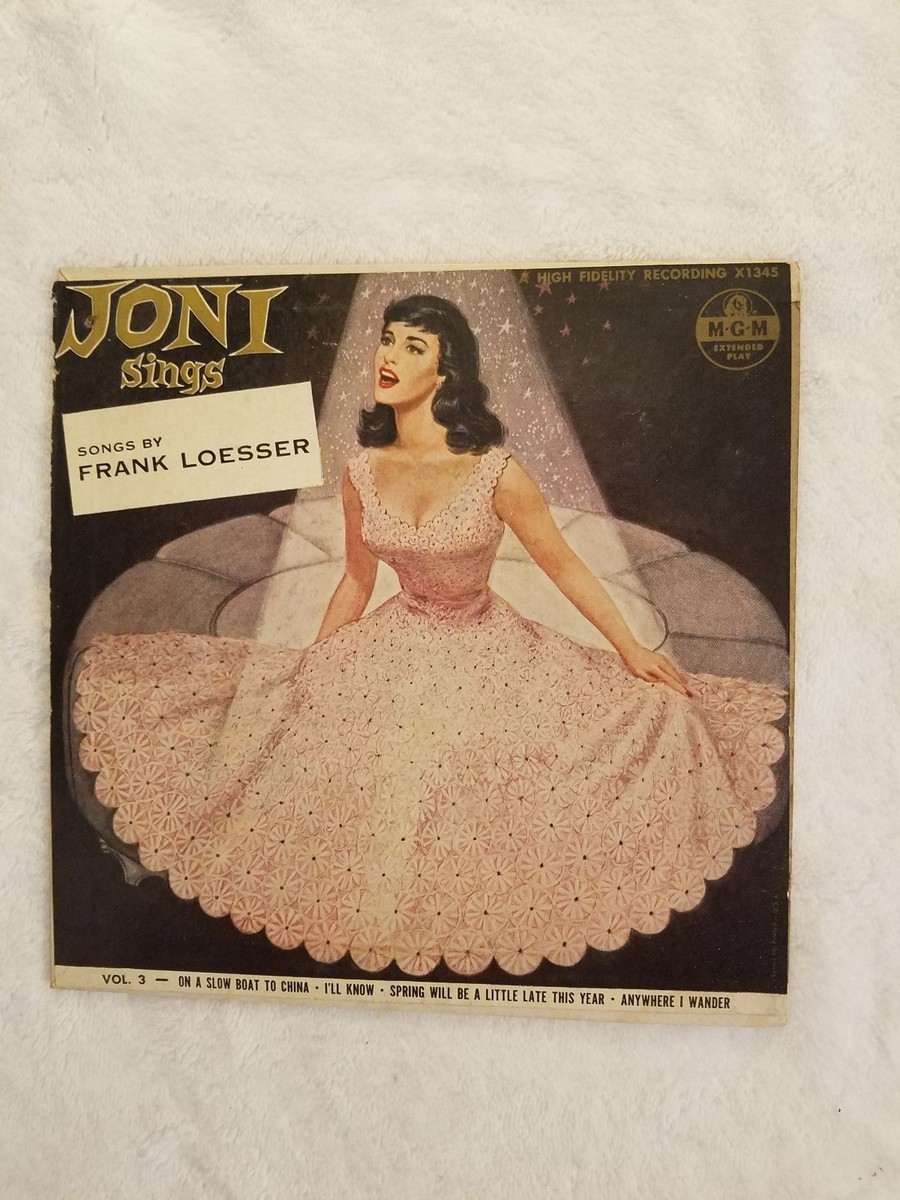 Joni Sings Songs By Frank Loesser X1345 MGM Extended Play 45