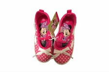 Toddler Girls Size 10 Mary Janes Disney Tennis Shoes Pink Minnie Mouse Slip Ons