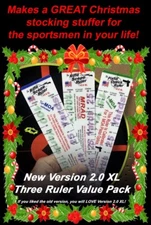 Rifle Scope Ruler Scope Click Calculator (Three-Ruler Combo Value Pack)