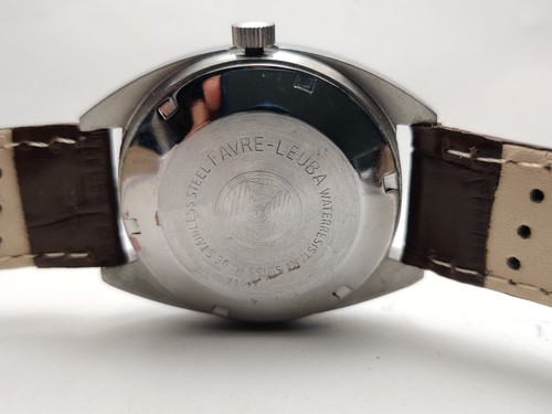 Gebrauchte generalüberholte Favre Leuba Geneve 35mm Automatik 17-J Herren Armbanduhr NS-15 - Bild 6 von 9