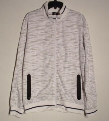 NWT MEN'S RED APE XL LONG SLEEVE WHITE FULL ZIP TRACK SWEAT NWT MEN'S RED APE XL LONG SLEEVE WHITE FULL ZIP TRACK SWEAT