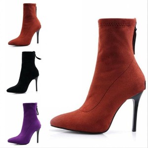 slim heel ankle boots