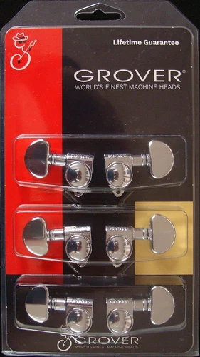 Grover 102C  Original Rotomatic Tuners 3 +3 Chrome Finish