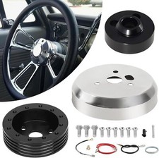 5 6 Hole Steering Wheel Polished Hub Adapter Flaming River Ididit For Gm Chevy 5 6 Hole Steering Wheel Polished Hub Adapter Flaming River Ididit For Gm Chevy