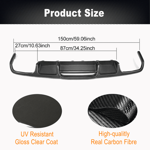 Carbon Diffusor Heckdiffusor für Mercedes CLS W218 C218 CLS63 Spoiler Heckansatz - Bild 8 von 13
