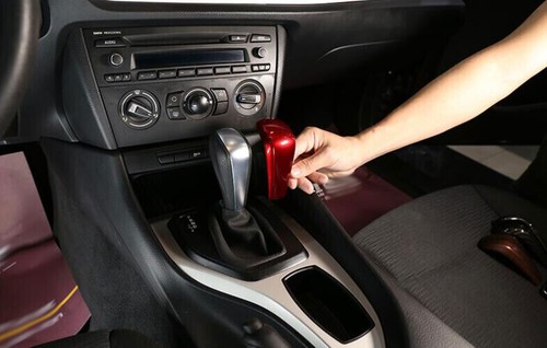 For BMW 3-Series E90 2005-2011 2012 ABS Red Console Gear Shift Knob Cover Trim - Picture 6 of 8