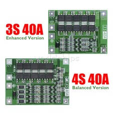 3S/4S 40A Li-ion Li-ion 18650 Battery Enhanced Balanced PCB Protection Board