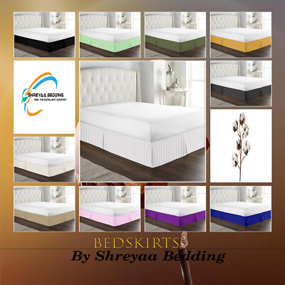 Hotel Egyptian Cotton 1 PC Bed Skirt Twin Size Select TC All Stripes