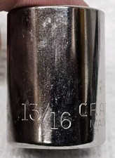 Vintage Made In USA Craftsman 13/16" SAE 1/2" Drive 12 Pt 47511 G2 Series Socket