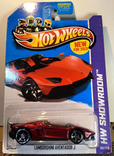2013 Hot Wheels HW Showroom Red Lamborghini Aventador J 180/250 HTF