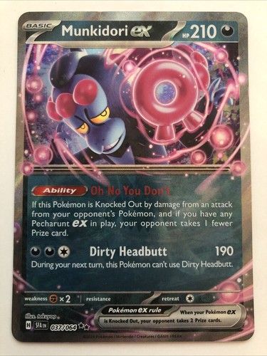 Pokémon TCG Shrouded Fable Munkidori ex Double Rare 037/064 NM