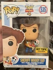 Funko POP! Disney Toy Story 4 Sheriff Woody With Forky #535 Hot Topic Non Mint