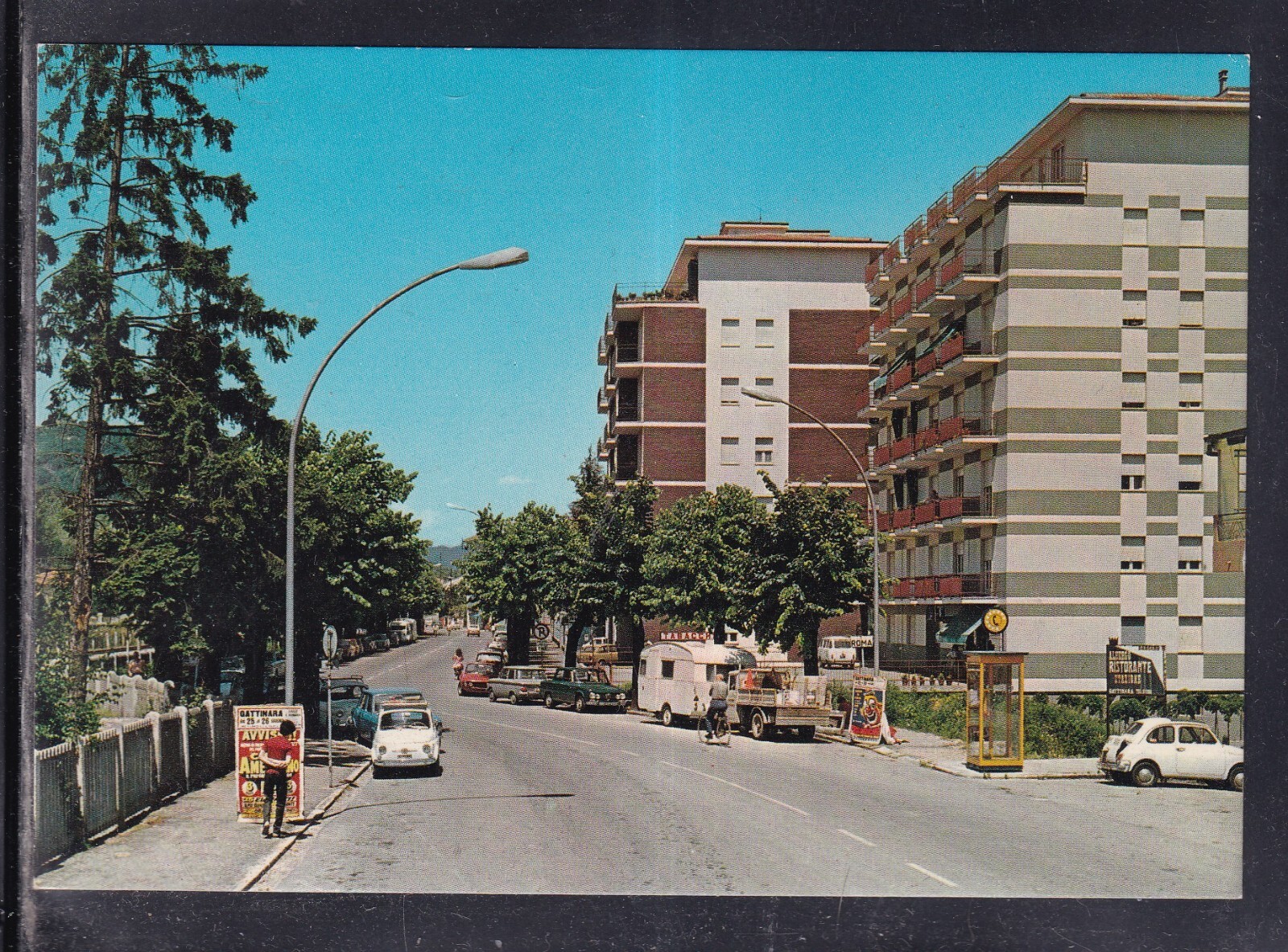 Cartolina Gattinara Viale della Stazione AB1638