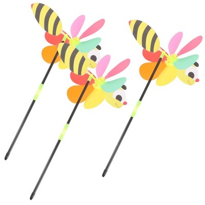  Set of 2 Dekorative Windmühlen Garten Kinder Gartenwindmühle Dekoration