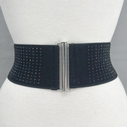 Eugenia Kim Silk Print Pleated Headband Polka Dot  Elastic Back Ties Eugenia Kim Silk Print Headband Polka Dot Black White  main image 2