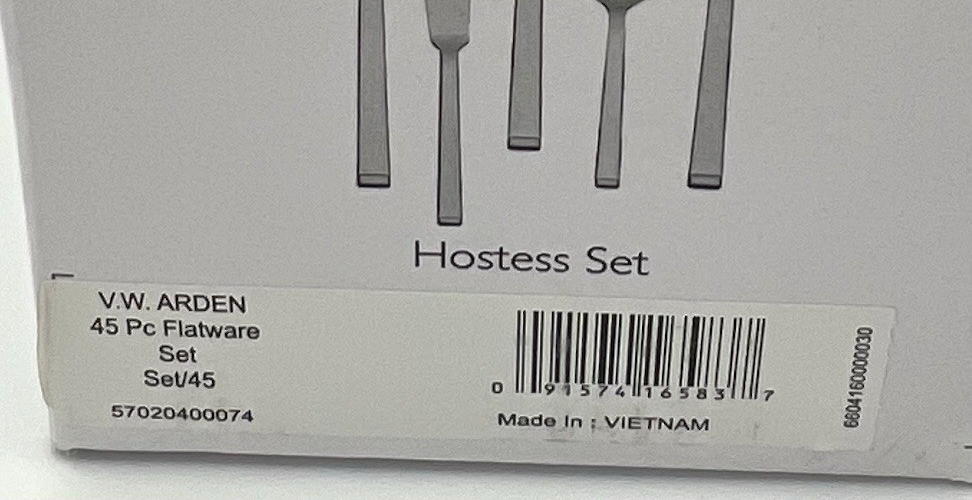 Vera Wang Wedgwood Flatware 18/10 Arden 45 Pcs Stainless Steel Set