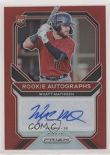 2021 Panini Prizm Rookie Auto Red Prizm 17/99 Wyatt Mathisen #RA-WM Auto uk2
