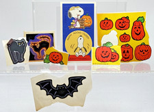 Vintage 1981 Hallmark Cards Halloween Sticker lot with Snoopy