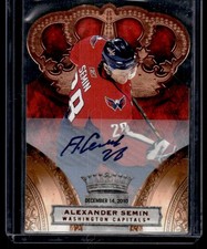 2010-11 Panini Crown Royale Premiere Date Signatures Alexander Semin Auto 38/100