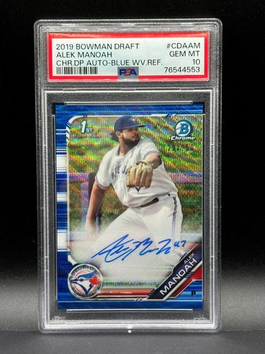 Alek Manoah #CDA-AM 2019 Bowman Draft Chrome Picks Autograph card