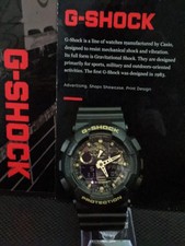 Rare Casio G-Shock GA-100CF-1A9 Camouflage Dial Black Green Watch MSRP $120