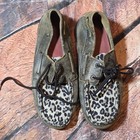 Twisted X WDM0057 Women Size 7 Brown Leather Leopard Print Driving Moc Shoes — photo 2