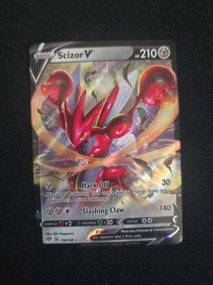 Pokémon TCG Scizor v Darkness Ablaze Holo Ultra Rare Card