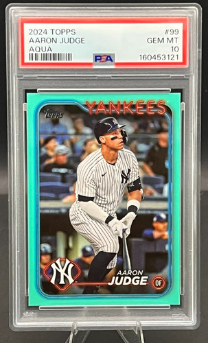 Aaron Judge 2024 Topps Aqua #99 PSA 10 Gem Mint!