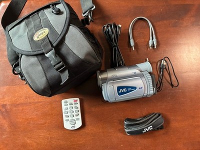 JVC GR-D70U Mini DV Camcorder with Camera, Battery, Cables, Case