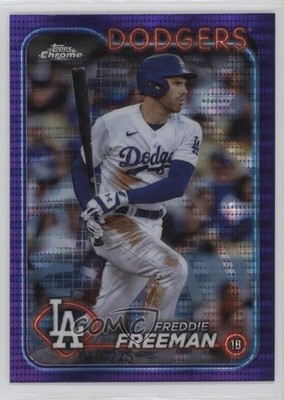 2024 Topps Chrome Purple Sonar Refractor 18/275 Freddie Freeman #4 4d3