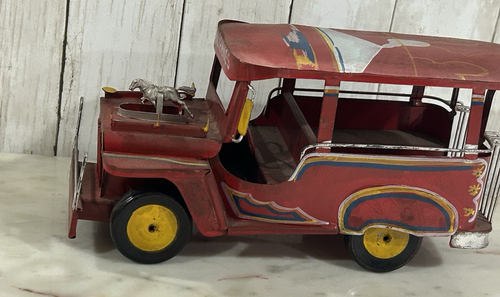 VTG Philippines Miniature Jeepney Metal Truck Bus Toy Collectors 12 in" length - Picture 2 of 20