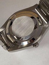 ROLEX DATEJUST II 116334 18K FLUTED BEZEL BLACK DIAL SS 41mm AUTOMATIC WATCH. 13