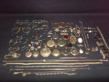 10k, 12k, 14k Gold Filled Jewelry Pocket Watch Eyeglass Scrap Recovery Lot 1257g