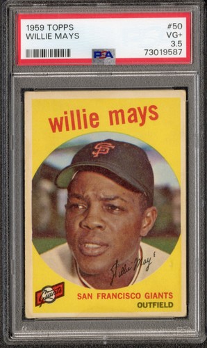 1959 Topps Willie Mays #50 PSA 3.5 VERY GOOD PLUS HOF