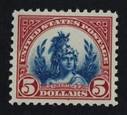 CKStamps: US Stamps Collection Scott#573a $5 Mint H OG Jumbo Margins