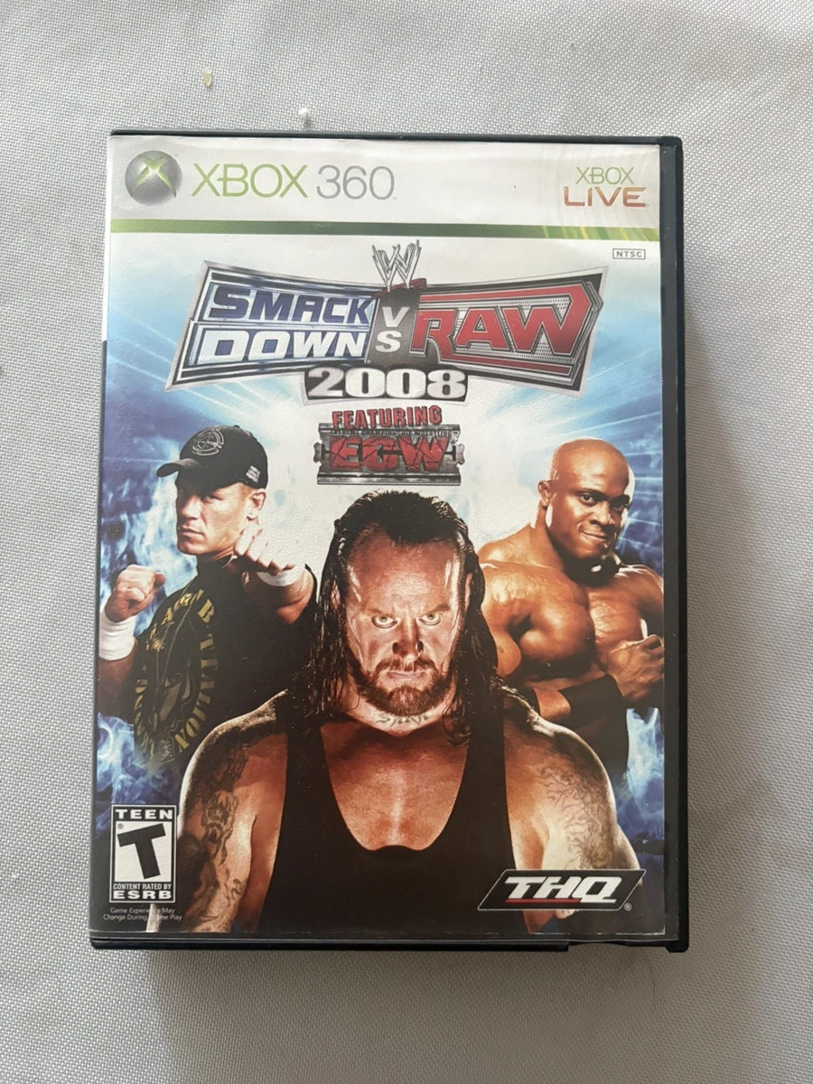 Microsoft Xbox 360 WWE SmackDown vs. Raw 2008 Video Games for sale