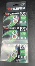 Fujifilm 8mm P6-120 Video Cassette Tapes 3 Pack Sealed NOS Camcorder