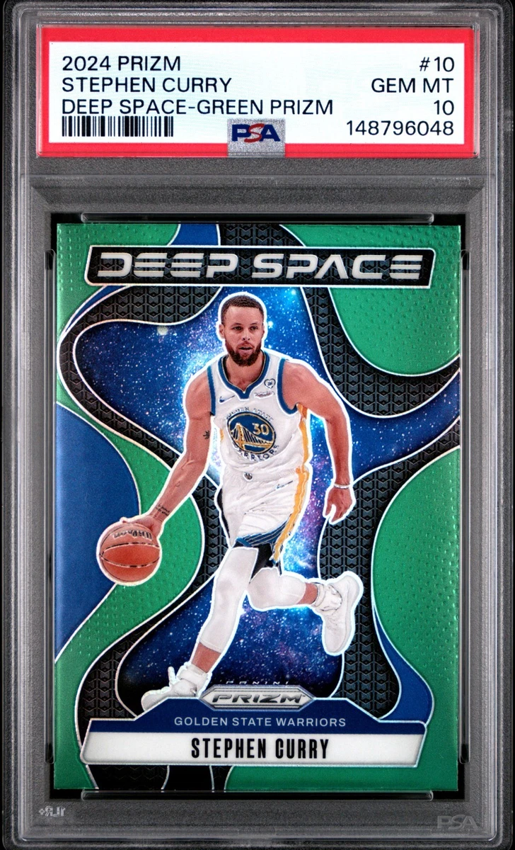 2024-25 Panini Prizm - Deep Space Stephen Curry #10 Green Prizm
