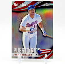 Juan Gonzalez 2021 Topps Chrome Beisbol #B-14 Refractor Rangers NM