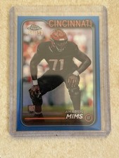 2024 Topps Chrome - Rookies Amarius Mims #271 Blue Refractor /150 (RC)